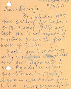 Dr-Kalidas-Nag-to-Ranaji-1951-52-53-54-55