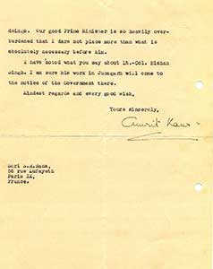 Amrit-KAur-to-Ranaji-1948