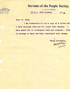 Lala-Lajpat-Rai-to-Ranaji-1928